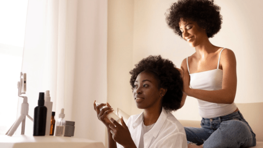 curly hair routine